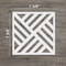 Ekena Millwork Extra Small Allen Decorative Fretwork Wall Panels in Architectural PVC, 7 3/8"W x 7 3/8"H x 3/8"T WALP08X08ALL - alternate 6